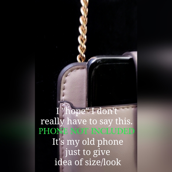 BN Michael Kors Cross Body & Smart phone carrier SOFT leather bag w/chain straps - Picture 4 of 11